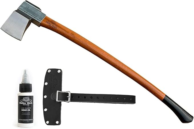 1844 Helko Werk Germany Axe Collection - 5 Vario Axes Set - Heavy Log Splitter Heavy Universal Mid Size-Universal Splitting Axe Universal Hatchet