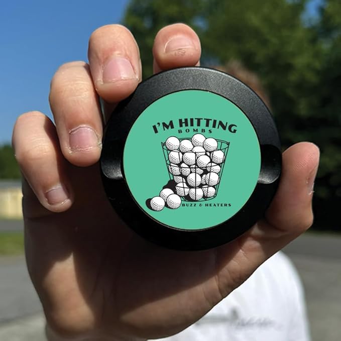 Buzz &amp Heaters Metal Container for Zyn | Metal Holder for Zyn |Metal Can for Zyn | Metal Container for Zyn Holder | Metal Pouch Cans for Zyn | Golf Containers for Zyn | I'm Hitting Bombs