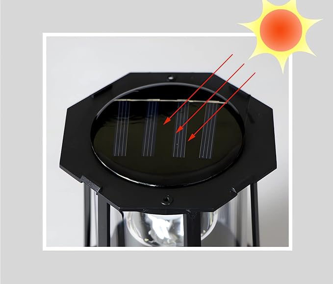 Solar Lighthouse Rotating Light - 360 Degree Light Houses Lamp For Yard IP65 Waterproof Durable Lighthouse Lamps Towers Statue Lights For Outdoor Garden Pathway Patio (Black -Large - Style B)