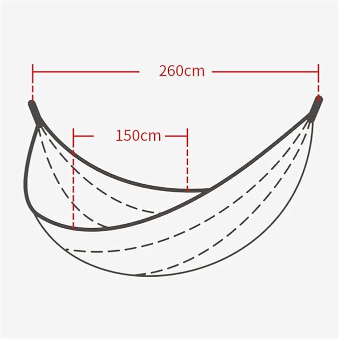 Portable Hammock Portable Outdoor Hammock Anti-Rollover Hammocks for Backpack Camping Backyard for Backpacking Beach (Color : Orange)