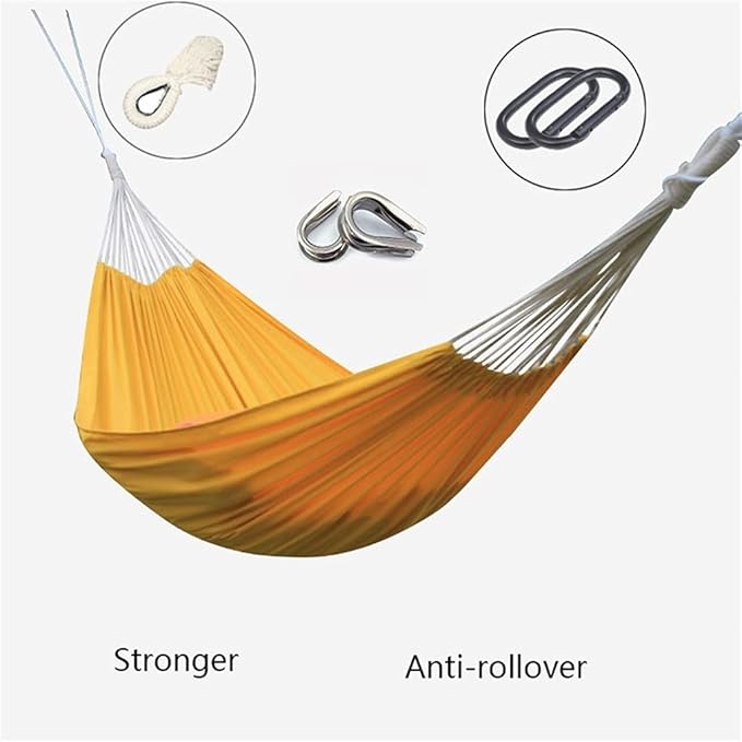 Portable Hammock Portable Outdoor Camping Hammock Canvas Color Hammocks Home Courtyard Balcony Dormitory Swing for Backpacking Beach (Color : F)