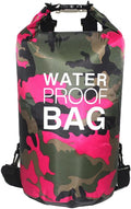 CANDeal Camouflage Waterproof Dry BagLightweight Roll Top Dry Storage Backpack for Kayaking Beach Rafting Boating Hiking Snowboarding Swimming Camping and Fishing