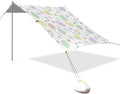 Beach Canopy with Windproof Ropes &amp Sandbags Beach Tent Sun Shade Sun Shelter for Camping Trips Fishing Backyard Fun or Picnics Easter Egg