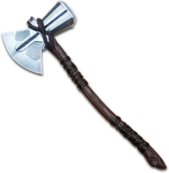 damdos Halloween Prop Cosplay Weapon 72cm PU Foam Axe Hammer Storm Breaker Cosplay Axe Birthdays Gifts
