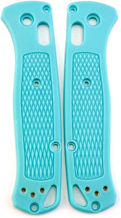 1 Pair Custom CNC Plastic Scales Handle Replacement Fits for Bugout 535(Blue)
