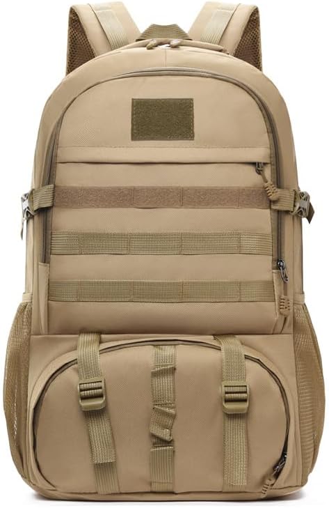 Tactical Backpack Military Molle Hiking 36-55L tactical camouflage outdoor sports camouflage bag hiking khaki