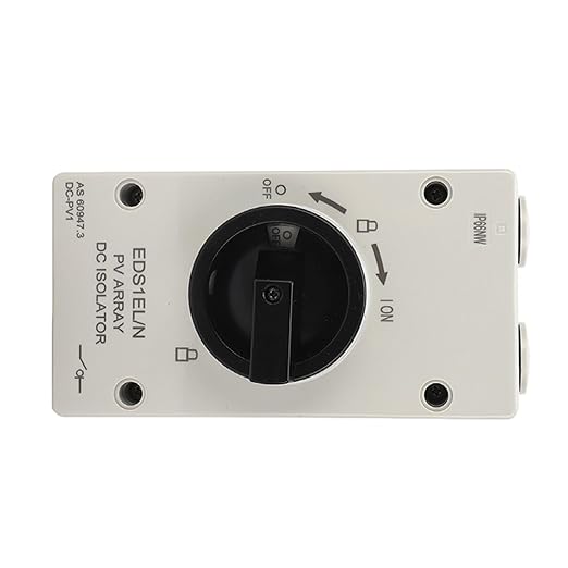 1000V 32A IP66 PV DC Isolator Switch Solar Disconnect Switch for Solar Power System RV Photovoltaic Switch
