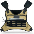 Chest Bag Utility Molle Rig Pouch with Hidden Compartment EDC Travel Pack for Running Hiking Workouts and Outdoor Activities