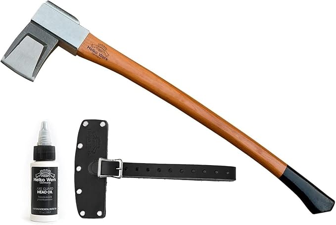 1844 Helko Werk Germany Axe Collection - 5 Vario Axes Set - Heavy Log Splitter Heavy Universal Mid Size-Universal Splitting Axe Universal Hatchet