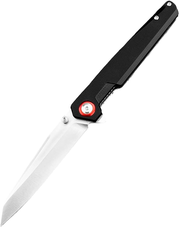 7.99-inch Lightweight Folding Knife 440B Steel Blade G10 Handle EDC Outdoor Camping Fishing Knife Adventure Survival Tool Men's Gift