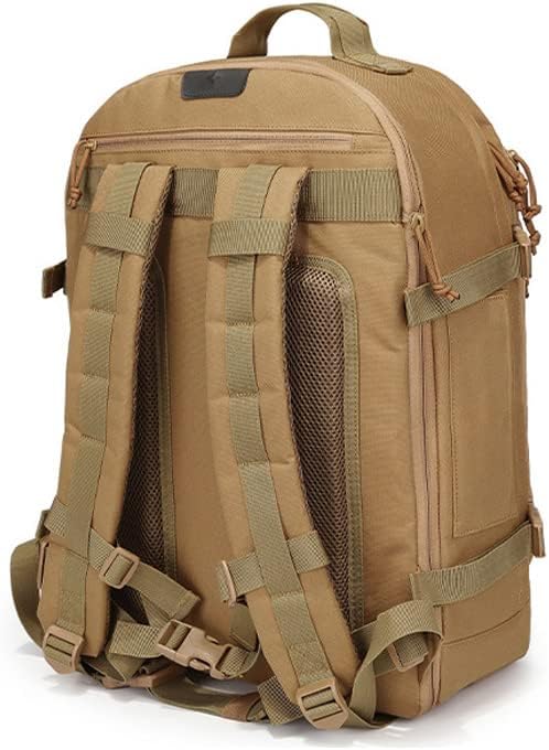 Outdoor Sports Pack Hiking Bag Rucksack Knapsack Combat Camouflage Tactical Backpack - Tan