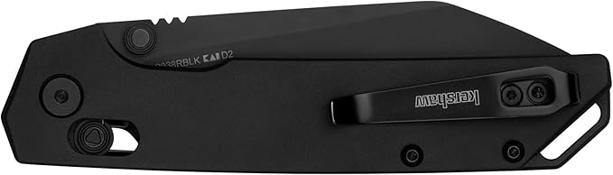 Kershaw Iridium Reverse Tanto Folding Pocket Knife Sleek 3.4 inch D2 Steel Blade DuraLock Locking Mechanism Aluminum Handle Designed in the USA