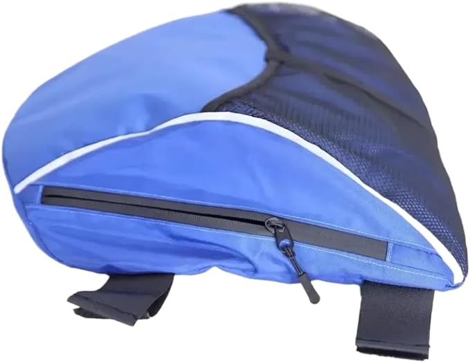 Storage Bag Chair Backpack 14x42x45cm 1pcs Reflective Stripes Stand Up Waterproof 600D Accessories Mesh Oxford Fabric Compatible With Kayaks(Blue)