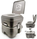 HongK- Outdoor/Indoor 20L 5 Gallon Portable Toilet Flush Travel Camping Potty Commode
