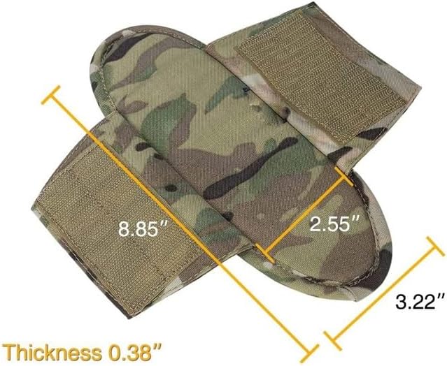 2 Pack Tactical Shoulder Pads Vest Universal Removable Protection Pad for Backpack Shoulder Strap Outdoor Traveling Bags