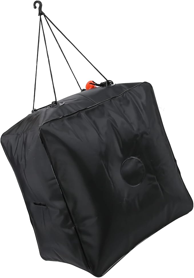 40L Solar Shower Bag Portable Water Heater for Camping Solar Powered Outdoor Shower with Leak - Proof PVC Material Includes Shower Pipe and Rope for Hiking Beach Travel