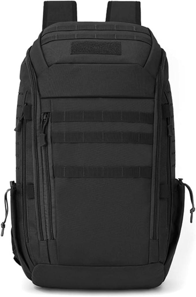 Outdoot Tactical Camping Backpack Large Molle Storage Hiking Trekking Fishing Bag Men Travel Rucksack(Black)
