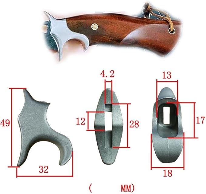 1PC CNC Casting Steel Knife Finger Guard Protector Replacement DIY Making Accessory