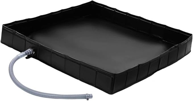 Portable Shower Pan with Drain Hose with Drain Pipe Shower Pan Collapsible Rv Outdoor Shower for Camping Beach Outdoor Shower