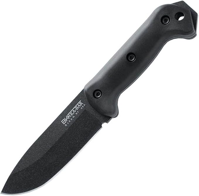 KA-BAR BK22 Becker Campanion Fixed Blade Knife 5.25 Drop Point 1095 Cro-Van Black Blade Ultramid Handle Black