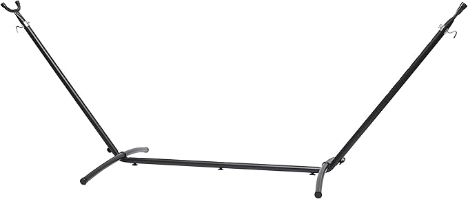 Amazon Basics 2 Person Heavy Duty Portable Sturdy Hammock Stand for Outside Easy Assembly Includes Carrying Case 9 foot Black