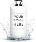Custom Waterproof Dry Bags - Personalized 5L/10L/20L/30L Floating Lightweight Bags for Kayaking/Fishing/Camping Customizable with Club Logo (Multiple Colors) (White)