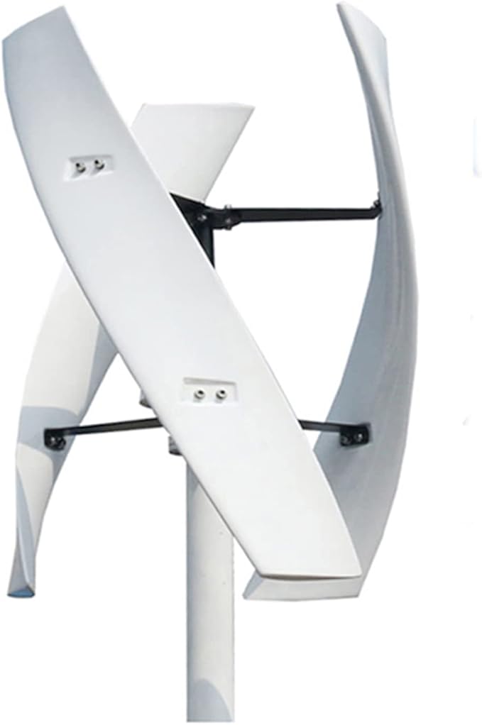 12000W No Noise Vertical Axis Wind Turbine Generator220V 12V 24V 48V Magnetic Levitation Turbine with MPPT Controller for Home Street Lighting(White)
