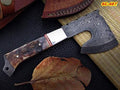Axe Damascus Steel 7.5 Sheep Horn Handle Mini Axe