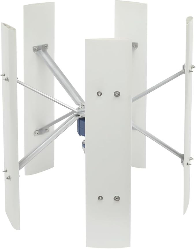 100W Vertical Axis Wind Turbine Generator Permanent Magnet Generator with Intelligent Controller Low Noise Helical Design Windmill for Home Boats Street Lighting (12V100WStyle 2)
