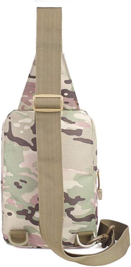 Sunnystacticalgear Outdoor Sports Hiking Sling Bag Shoulder Pack Camouflage Tactical Chest Bag - Tan