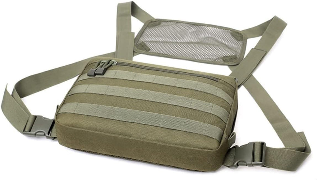 CALLARON Survival Bag for Men Multifunctional Chest Bag Tactical Crossbody Camping Gear