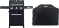 Monument Grills Outdoor Barbecue Stainless Steel 3 Burner Propane Gas Grill 48000 BTU Patio Garden Grill with Side Burner and Knob Controls Mesa325 with BBQ Cover