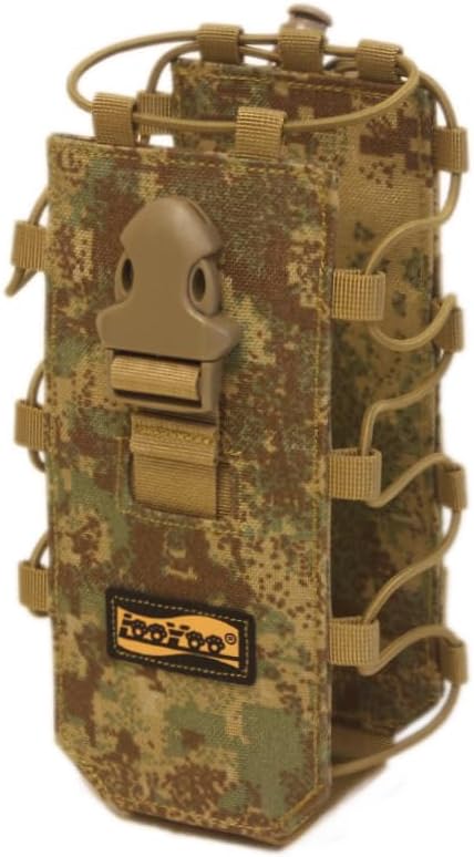 Looyoo/A22 Tactical Water Bottle Holder Pouch MOLLE Compatible Adjustable Bottle Carrier Bag.