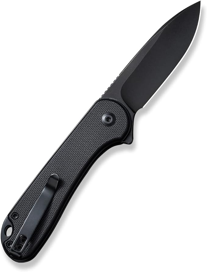 CIVIVI Elementum II Pocket Folding Knife 2.96 Nitro-V Steel Blade G10 Handle Utility Knife with Deep Carry Pocket Clip for Camping Hiking Hunting C18062P-1