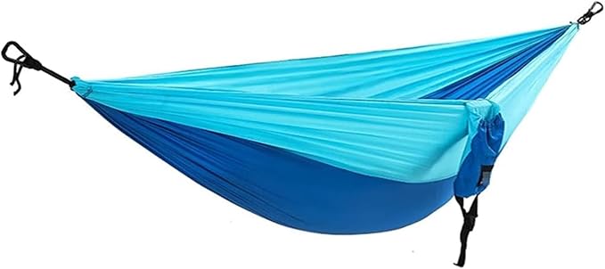 Camping Hammock Camping Hammock for 2 Persons Lightweight Parachute Nylon Hammocks with Tree Straps for Backyard Hiking Beach Hammock Chair Great for Camping Outdoor/Indoor Patio Backyard