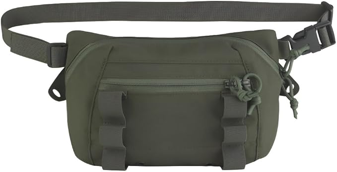 Tactical Pouch With Hook-and-Loop Panel Nylon Multipurpose Utility Bag With Elastic Straps For Team Activities Airsoft Cosplay
