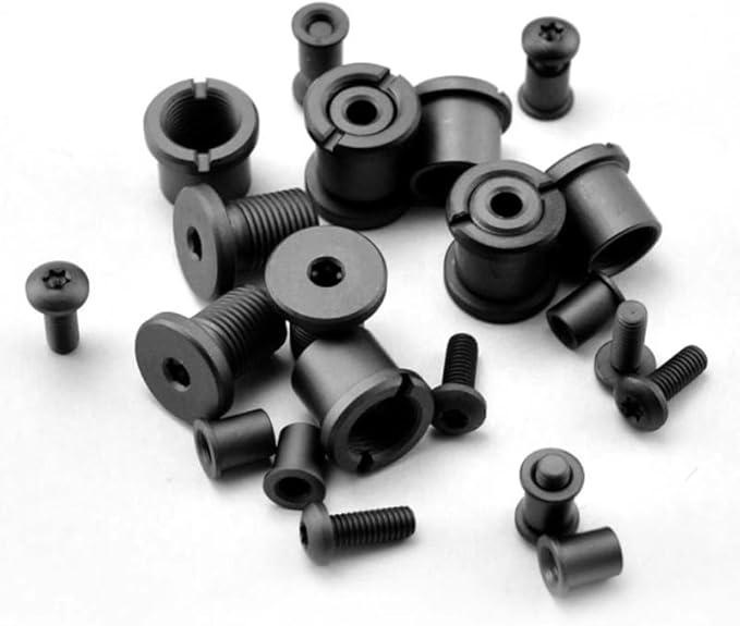 1 Set Titanium Scales Handle Screw Fits for Strider SNG Old Version(Black)