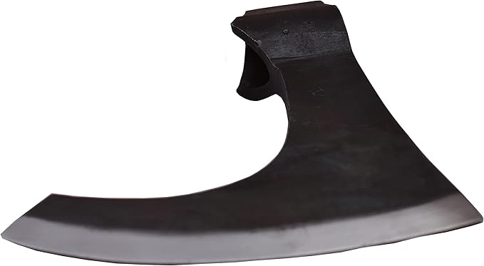 Viking Bearded Axe - Hand Forged Viking Axe Head Custom Forged high Carbon Steel hatchets Multi Purpose Adult Size Axe Head Black 19 cm