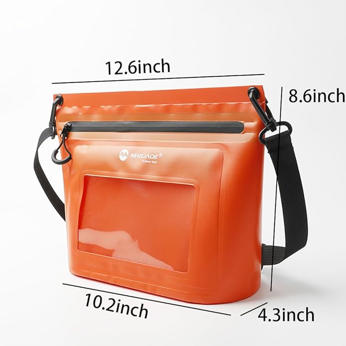 IPX7 Waterproof Bag with Touchscreen Phone PocketFloating Airtight Shoulder Bag for SwimmingRaftingCyclingHiking