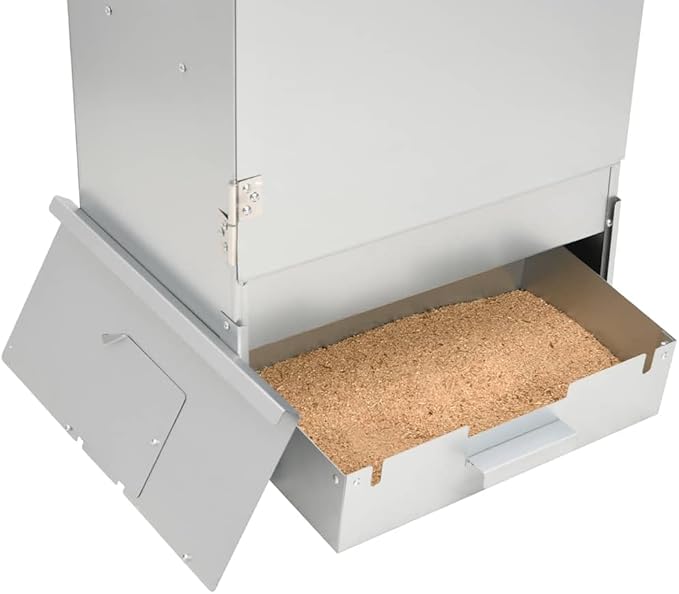 vidaXL BBQ Oven Smoker with Wood Chips Outdoor Grill Smoking Oven for Kitchen Garden Patio Barbeque Food Prep Table Galvanized Steel