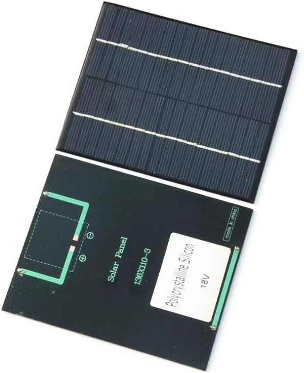 5pcs 18v Mini Polysilicon Solar Panel Module DIY Polysilicon Solar Epoxy Cell Charger 2w 18v 110ma 110x136mm