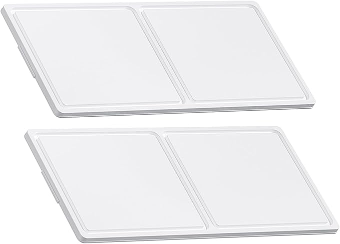 120Qt Storage Bin Lid (2-Pack) - Bin Not Included White