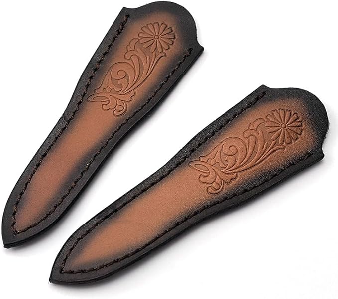 1PC Knife Sheath Handmade Leather Knife Scabbard for Tea Tools