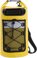 XMKT Swimming PVC Pack Dry Bag Backpack for Women Men 10L 20L Waterproof Shoulder Kayak Trekking Drifting Rafting Surfing Boating Bag(Yellow20L)