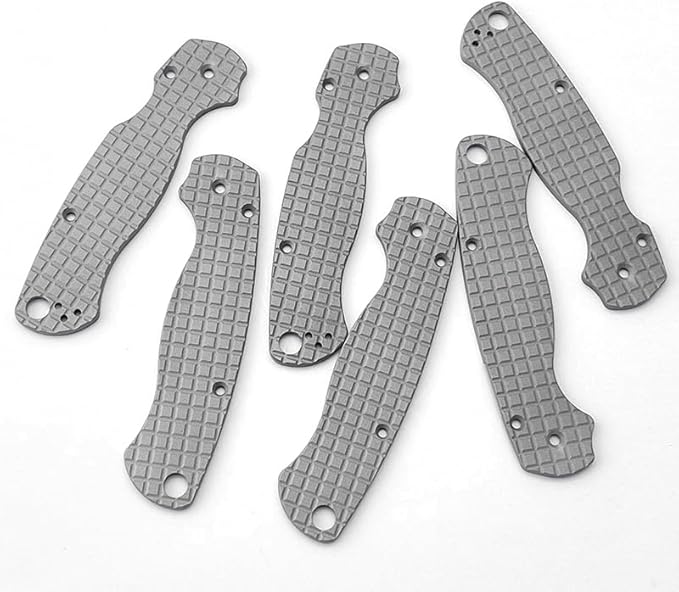 1Pair Aluminum Alloy Scales Fits for C81 Paramilitary 2 Handle Patch Replacement Accessory(Blue)