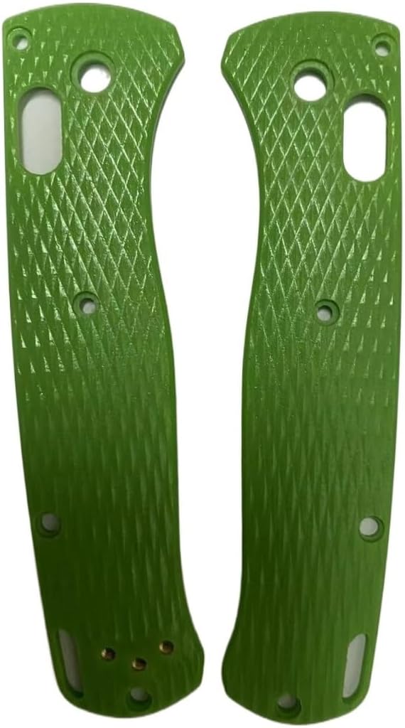 1 Pair Custom G10 Scales Handle Fits for Bugout 535 DIY Making Accessory(Green)