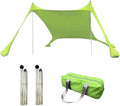Outdoor Beach Tent Sun Shelter Camping Shades Tents Windproof One-Piece Beach Canopy Tents UPF50+ Portable Family Tent