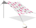 xigua Strawberry Beach Tent Sun Shelter with Carrying Bag - Silver Coated Oxford Fabric Beach Canopy for Beach Camping Fishing - Includes Windproof Ropes Sandbags &amp Stakes