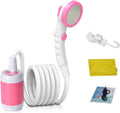 Ejoyous Portable Camping Shower Outdoor Electric Shower with Rechargeable Handheld Showhead Portable Shower for Hiking Pet Cleaning Watering and Beach Washing