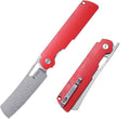 EDC Folding Knife Camping Chef Knife for Man G10 Handle with Pocket Clip. 4.01 Pocket Knife for Outdoor Cooking Fishing &amp Hiking.59-60 HRC D2 Steel Stonewash Blade. XUN119A-RGSt
